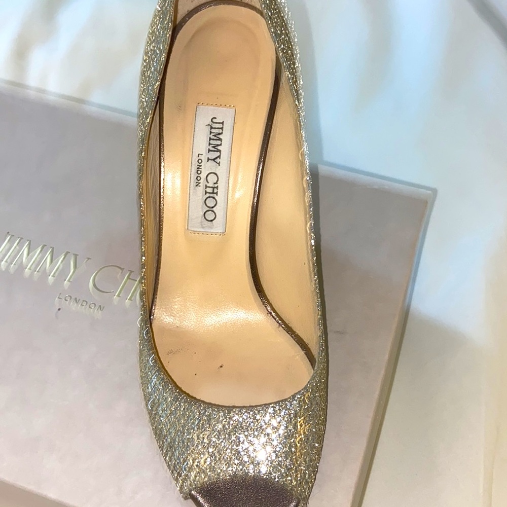 Jimmy choo Baxen wedges. Comfy and elegant! Wear under gowns/dresses - Picture 7 of 9